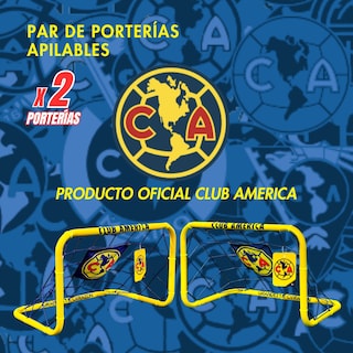 Foto 4 | Par De Porterías De Fútbol Para Niños, 55x65 Cm - Club América