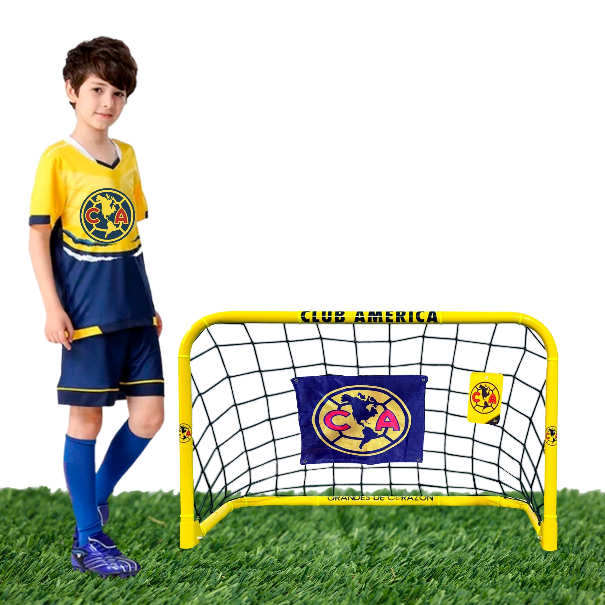 Foto 2 pulgar | Portería De Fútbol Plegable, 60x96 Cm - Club América