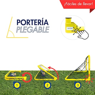 Foto 2 | Portería De Fútbol Plegable, 60x96 Cm - Club América