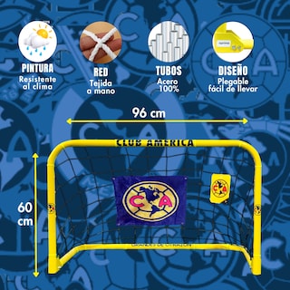 Foto 3 | Portería De Fútbol Plegable, 60x96 Cm - Club América