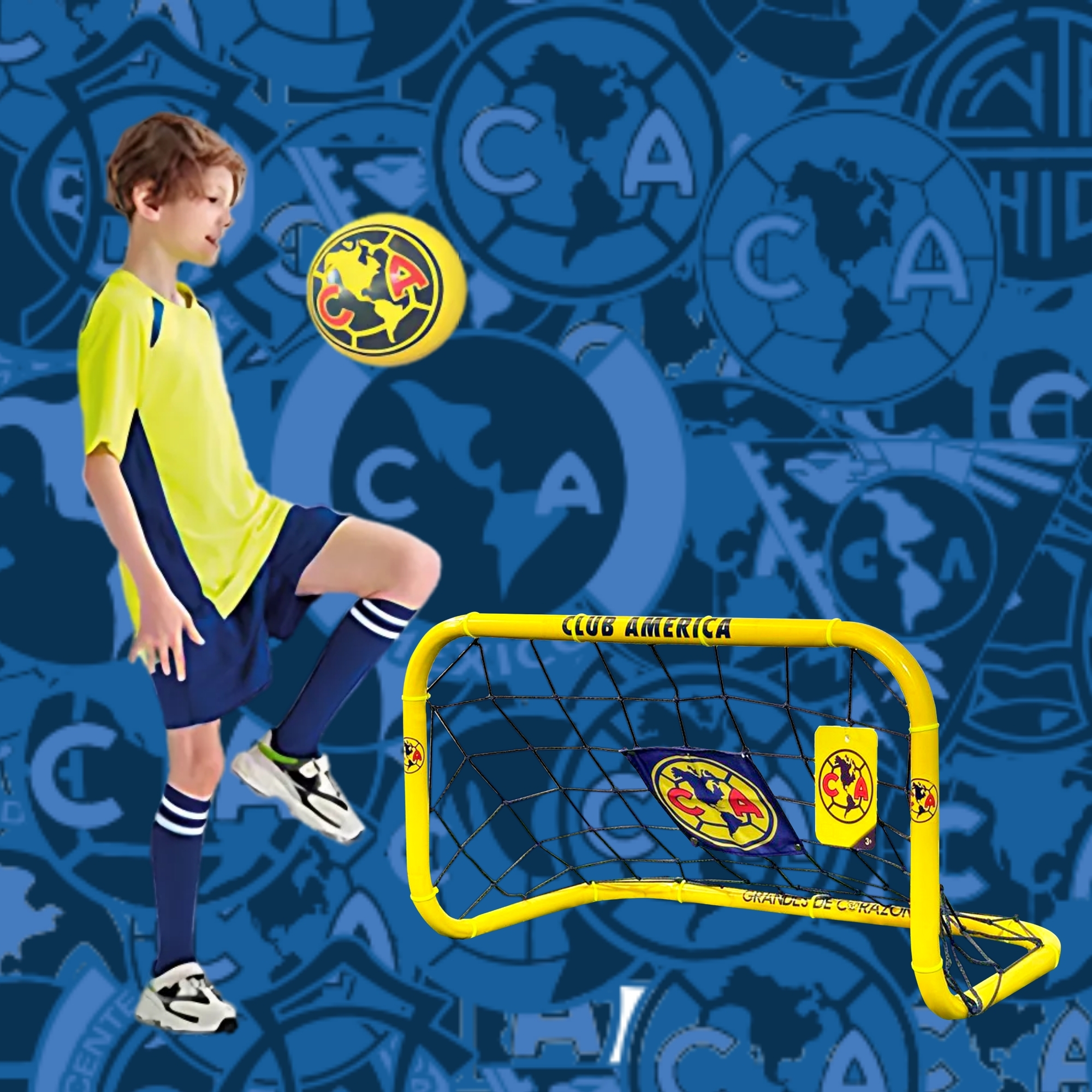 Foto 4 pulgar | Portería De Fútbol Para Niños, 46x82 Cm - Club América