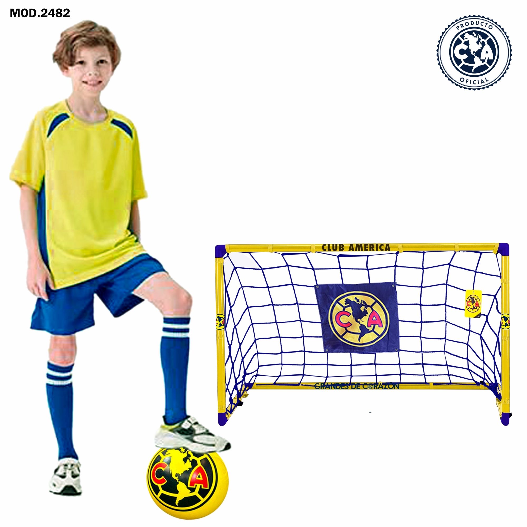 Foto 2 pulgar | Portería De Futbol Infantil 94x57x57 cm - Club América
