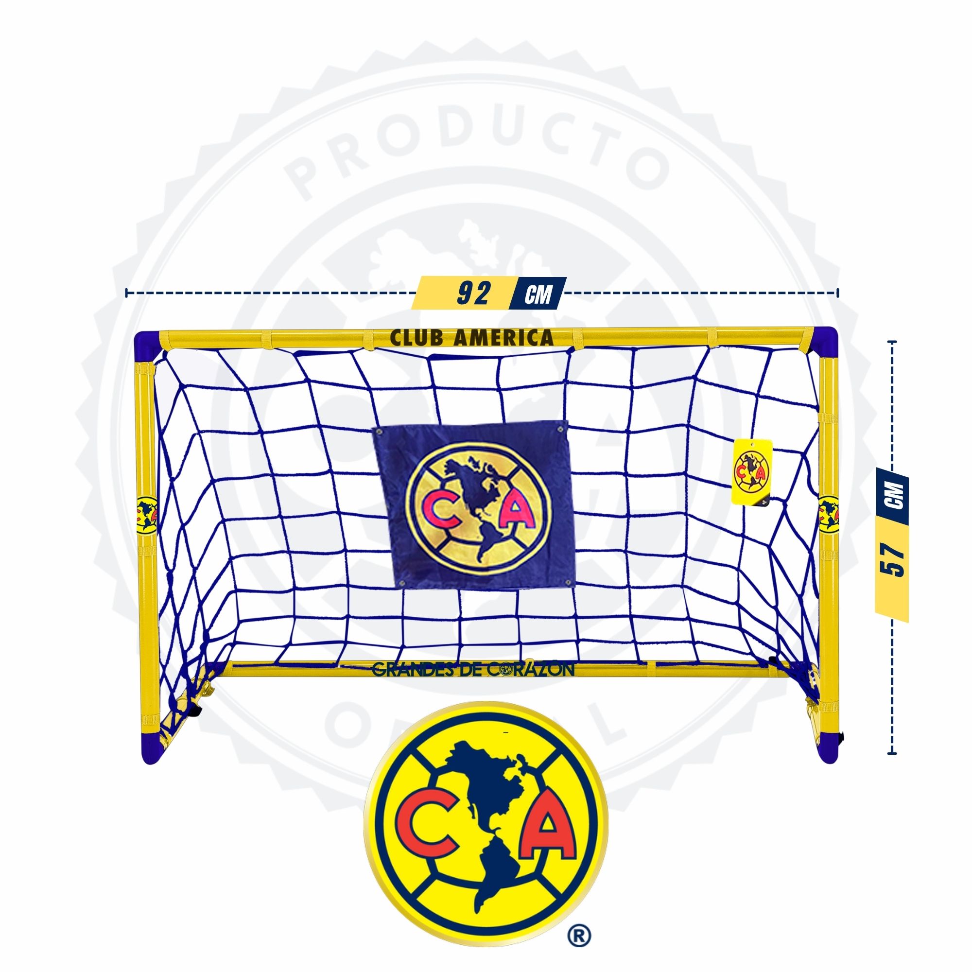 Foto 4 pulgar | Portería De Futbol Infantil 94x57x57 cm - Club América