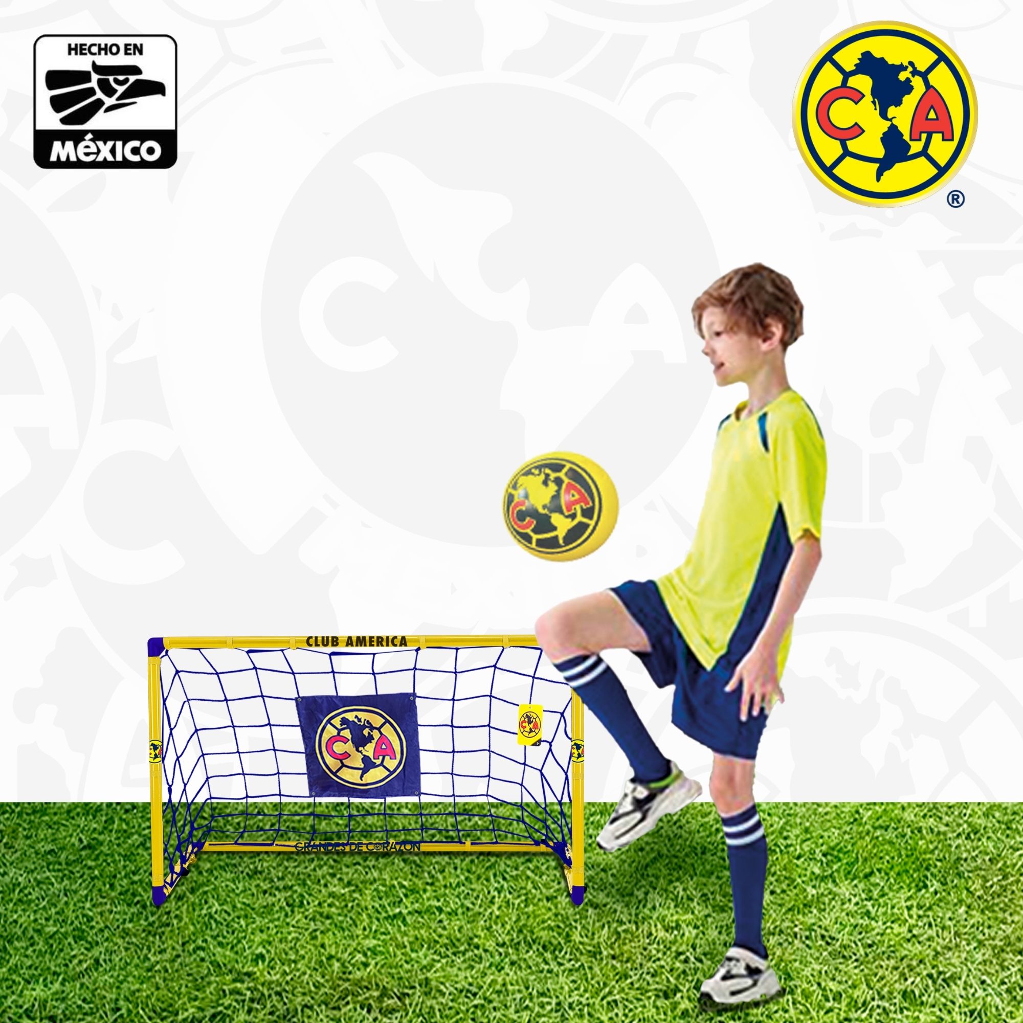 Foto 5 pulgar | Portería De Futbol Infantil 94x57x57 cm - Club América