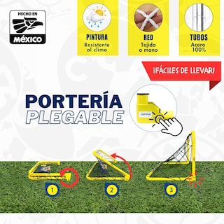 Foto 2 | Portería De Futbol Para Niños Plegable, 62x35 Cm - Club América