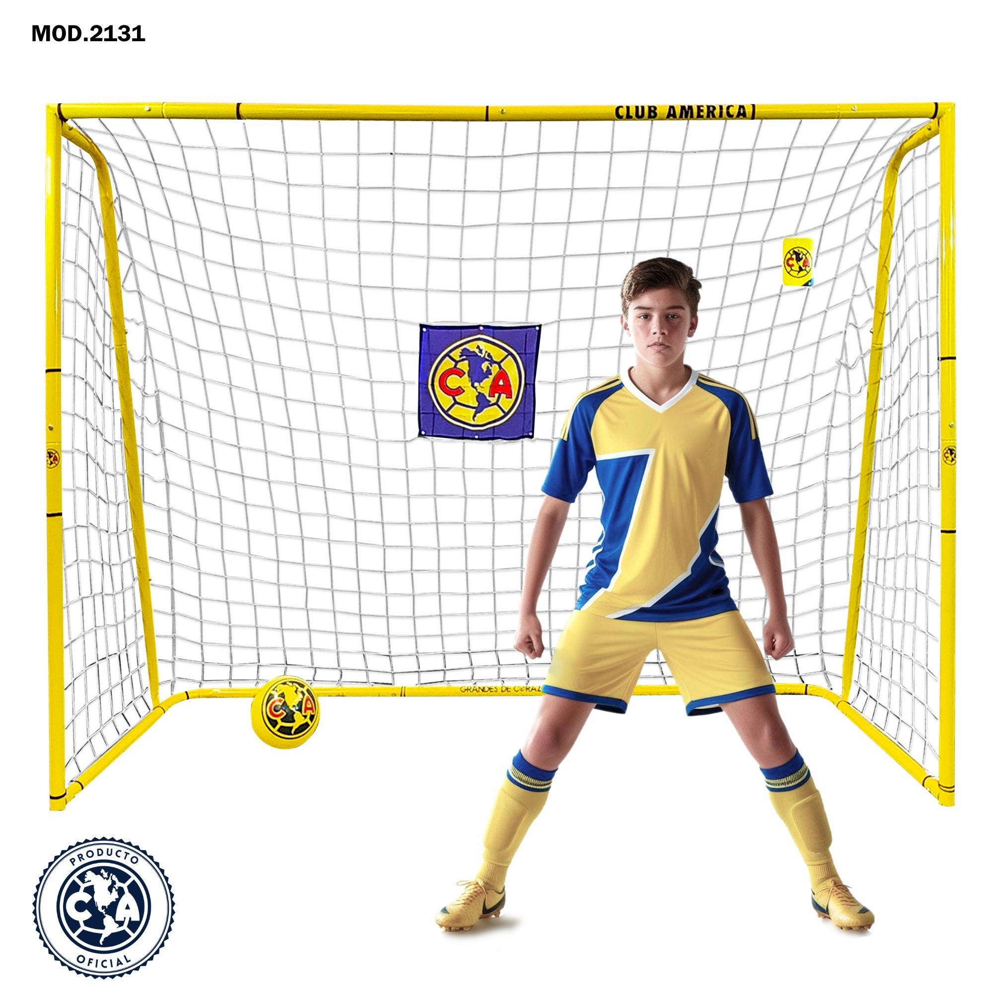 Foto 2 pulgar | Portería De Futbol Grande 177x244 cm - Club América
