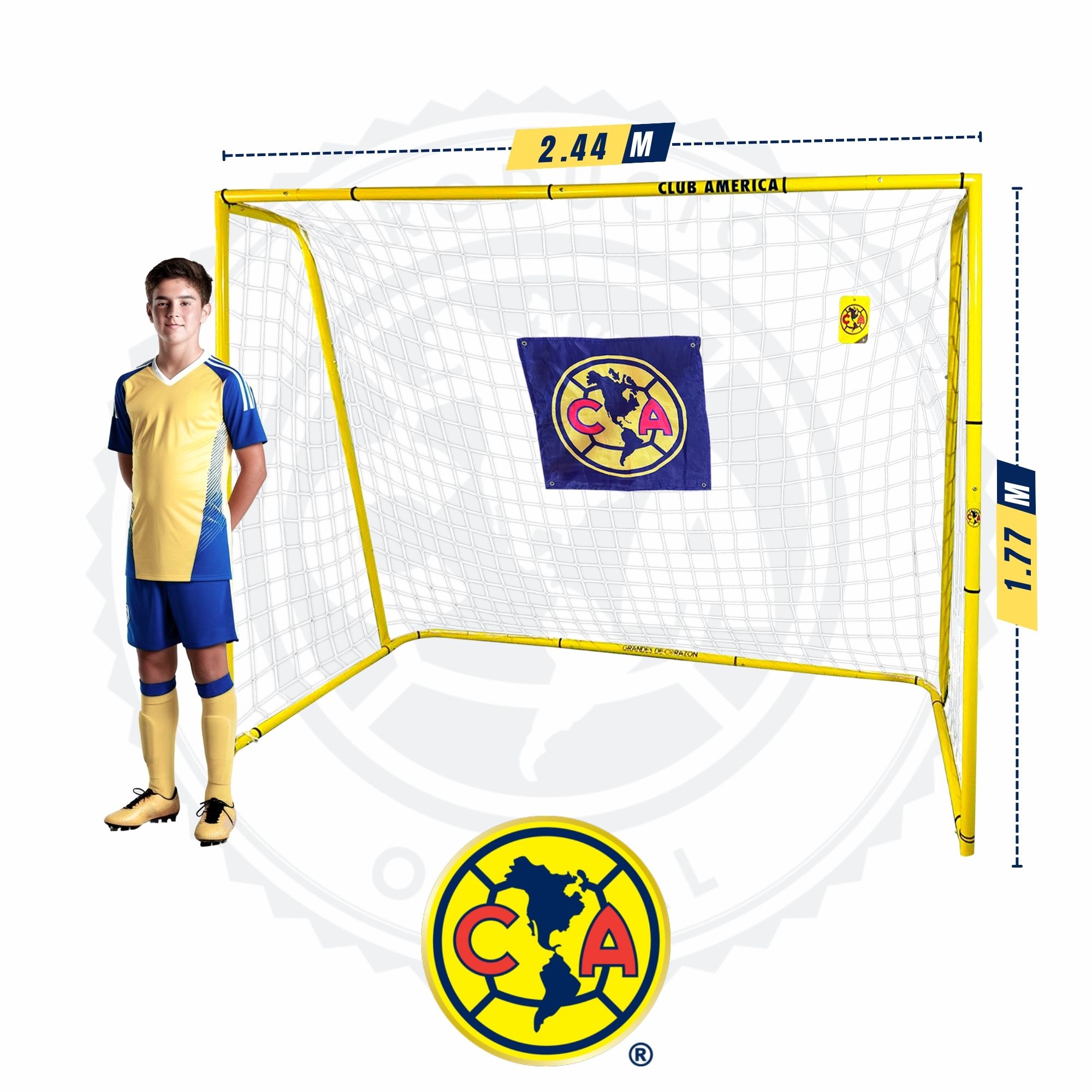 Foto 4 pulgar | Portería De Futbol Grande 177x244 cm - Club América