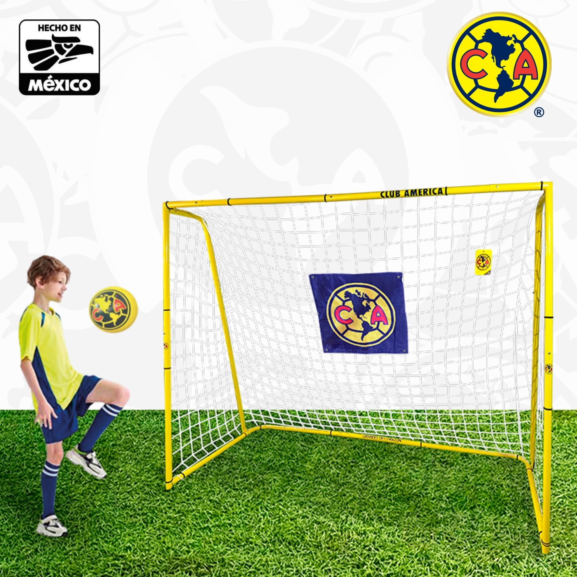 Foto 5 pulgar | Portería De Futbol Grande 177x244 cm - Club América