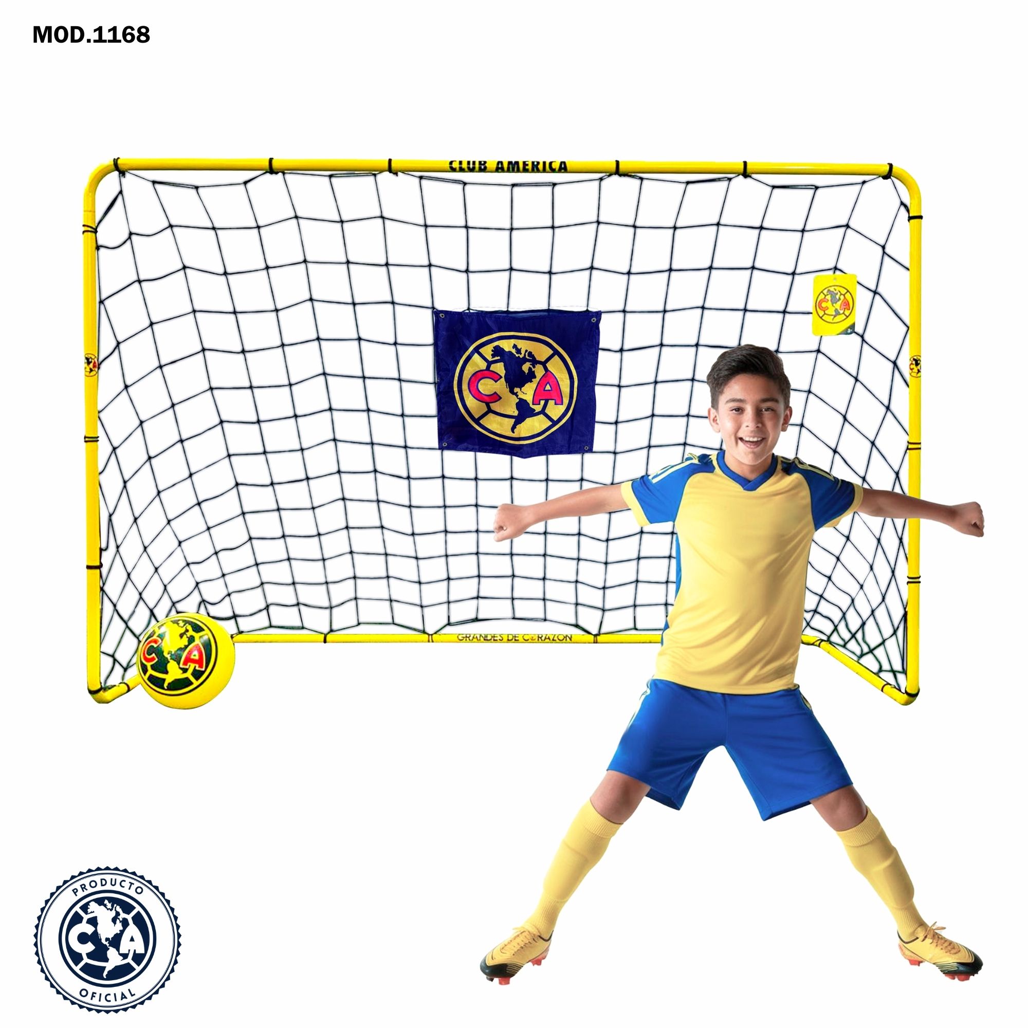 Foto 2 pulgar | Portería De Futbol Armable 6x4' - Club América