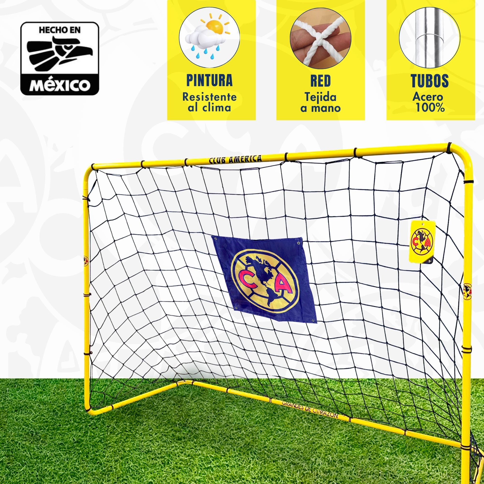 Foto 3 pulgar | Portería De Futbol Armable 6x4' - Club América