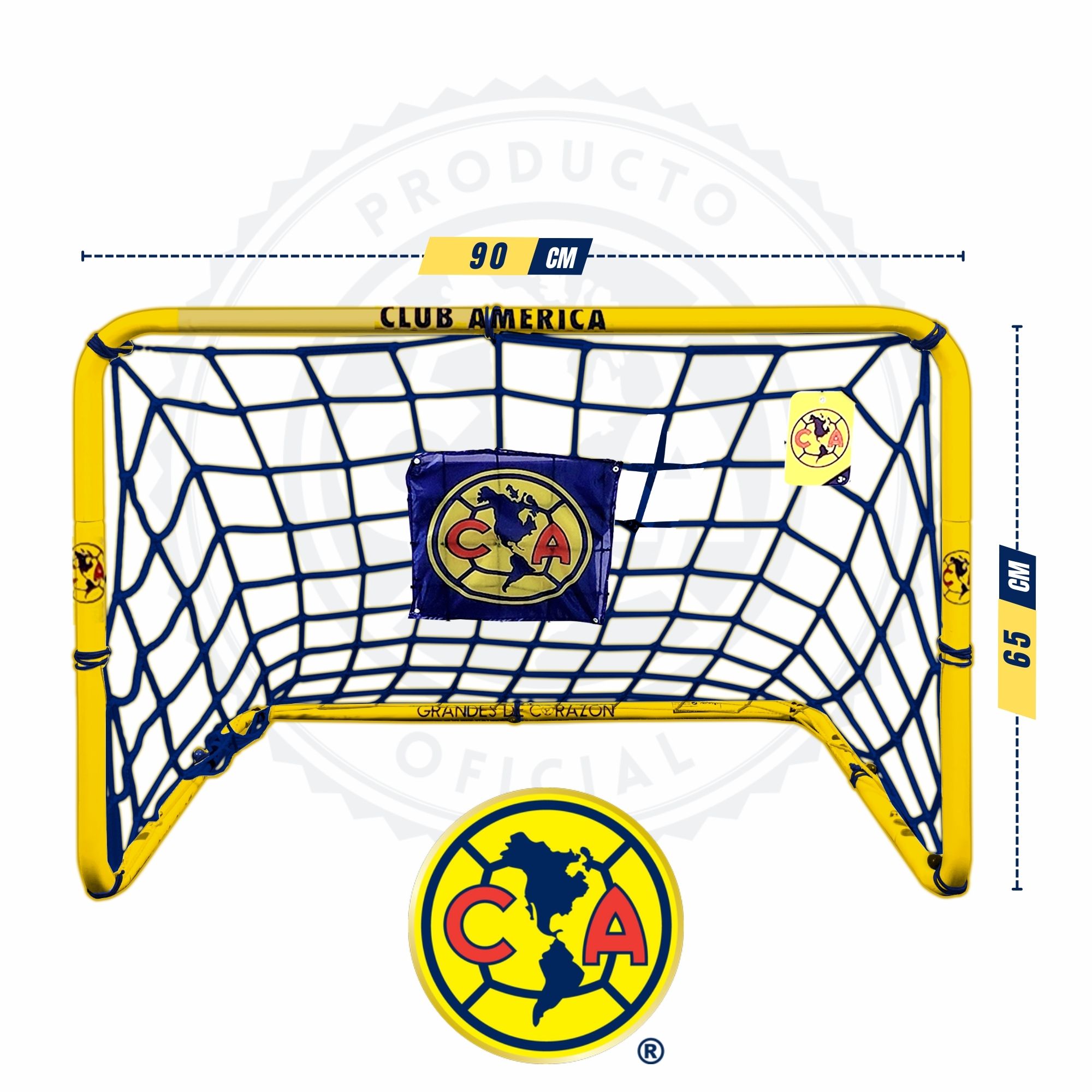 Foto 4 pulgar | Portería De Futbol Para Niños Armable 65x90 cm - Club América