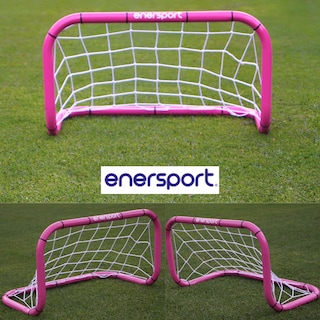 Foto 5 | Portería De Futbol Infantil Apilable Rosa 82x48 Cm - Enersport