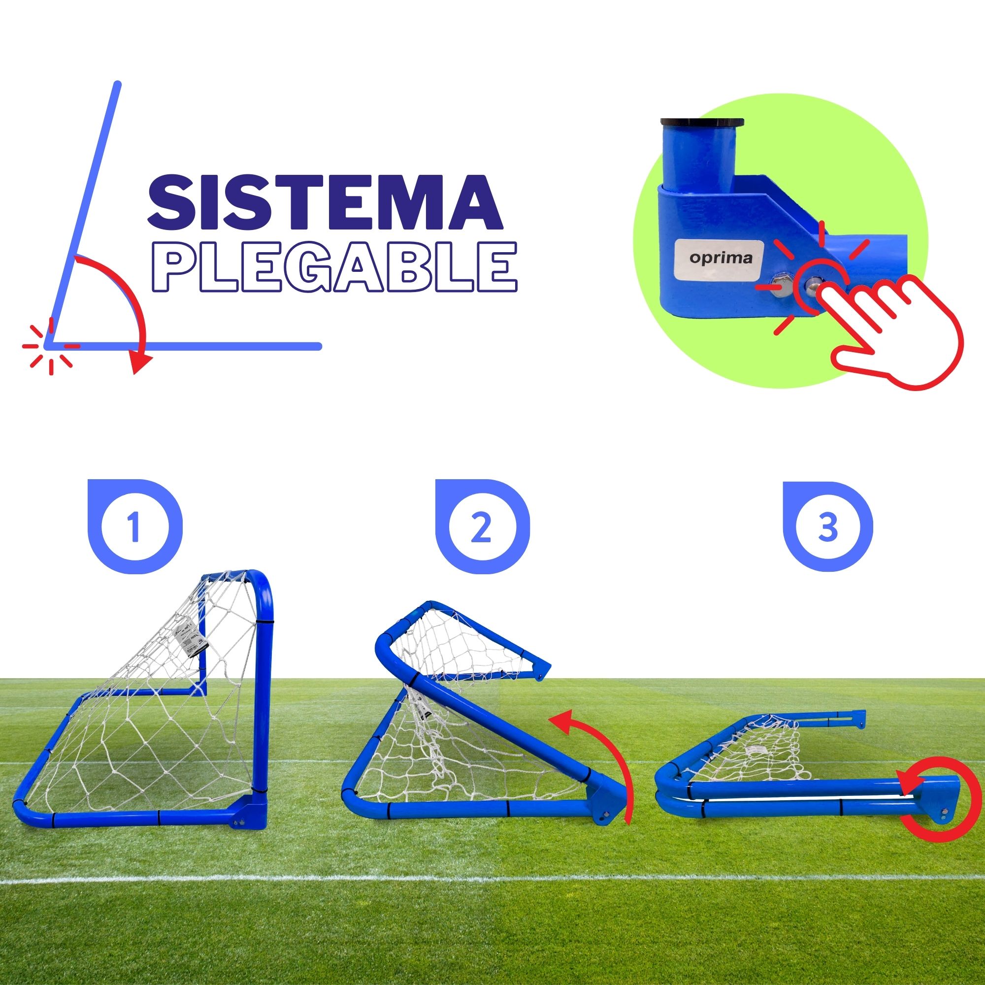 Foto 3 pulgar | Porteria Plegable, 96x60 Cm – Enersport