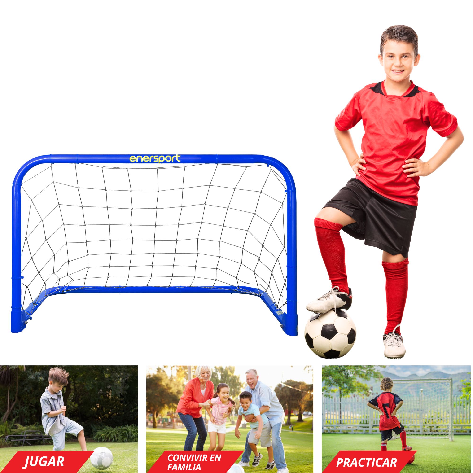 Foto 5 pulgar | Porteria Plegable, 96x60 Cm – Enersport