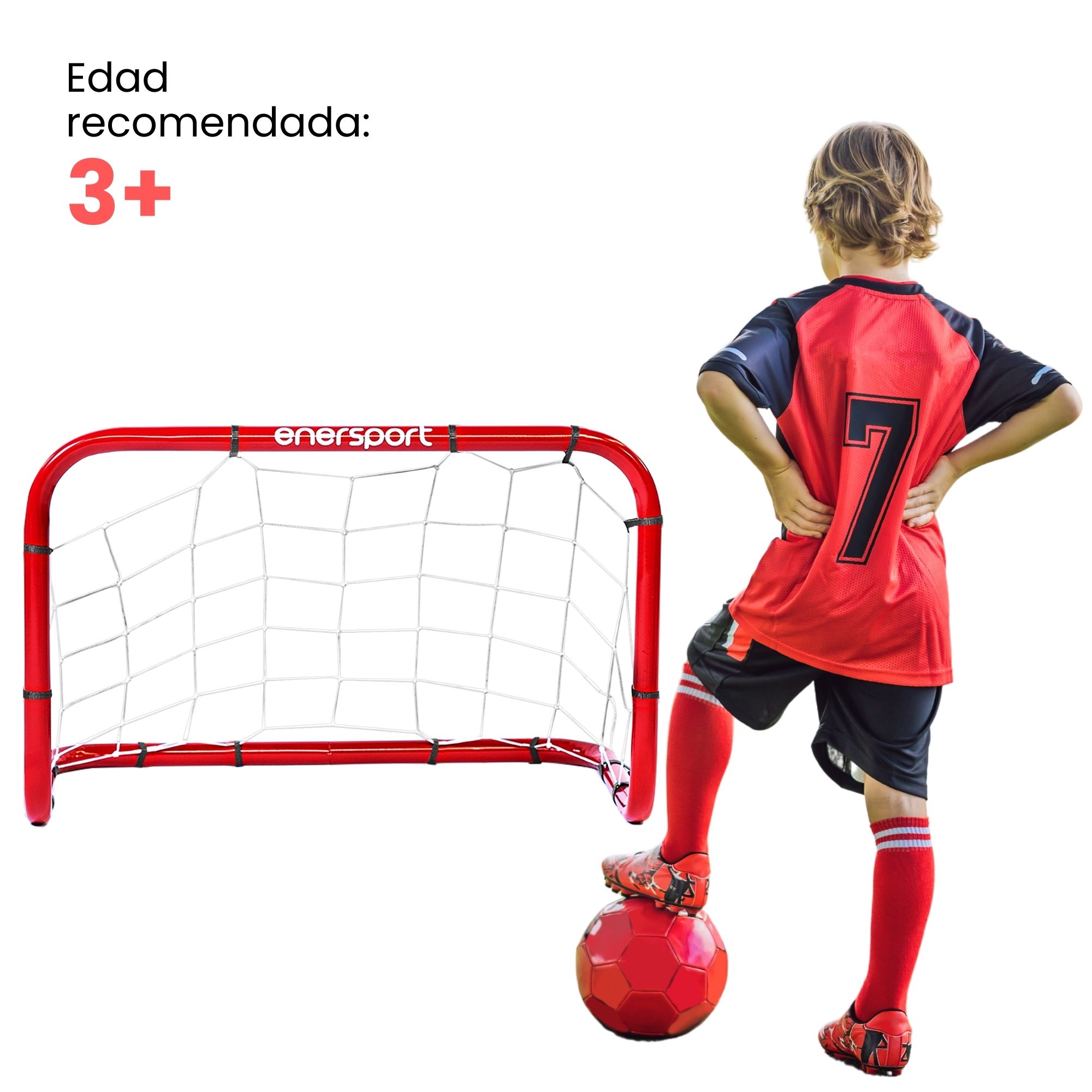 Foto 5 pulgar | Kit De Porterías Infantil + Pelota Mi Primer Gol