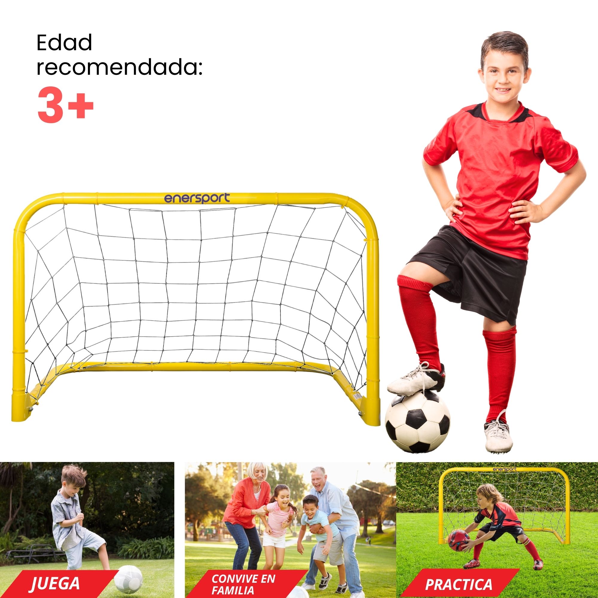 Foto 5 | Portería Plegable, 96x60 Cm – Enersport