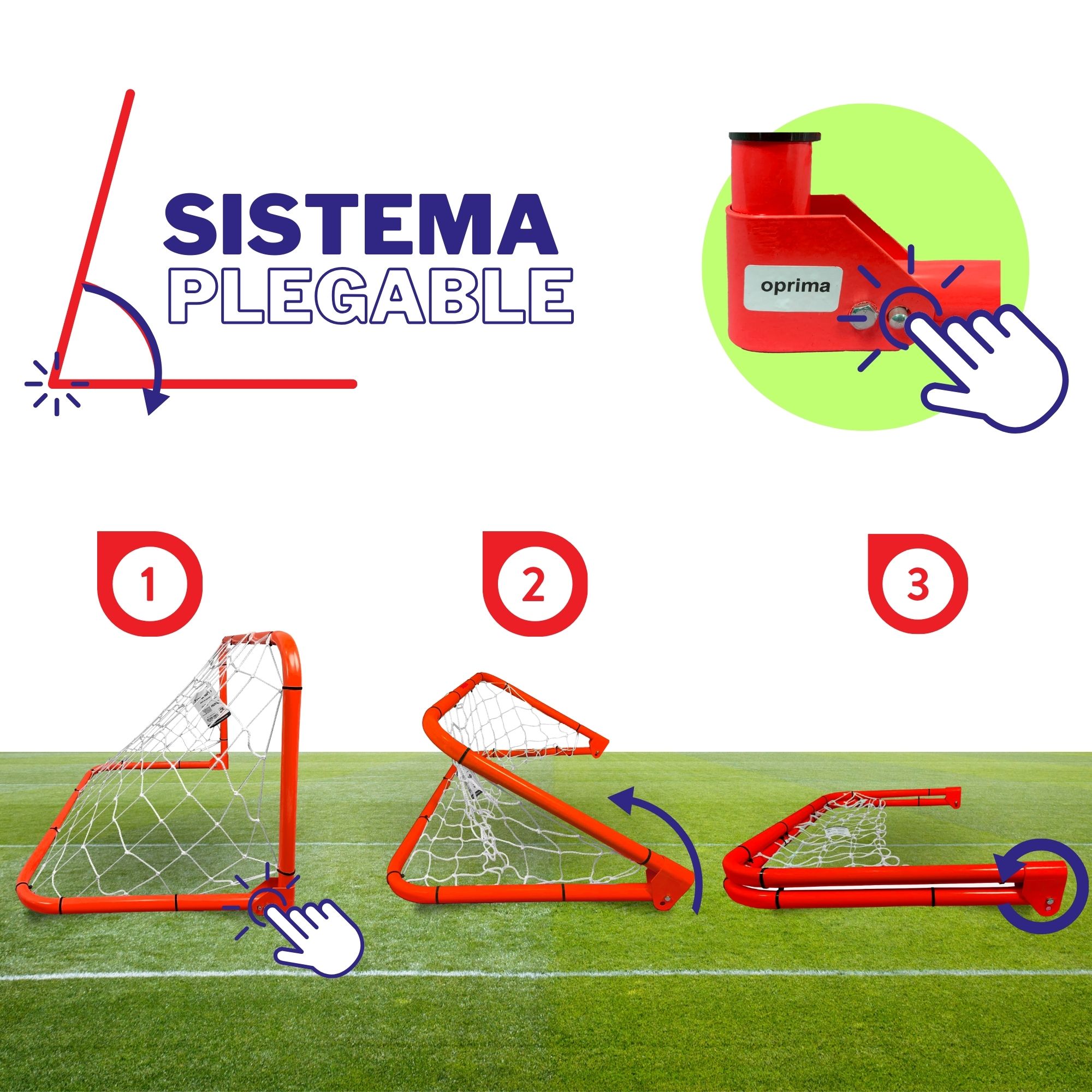 Foto 4 pulgar | Portería Plegable, 96x60 Cm – Enersport