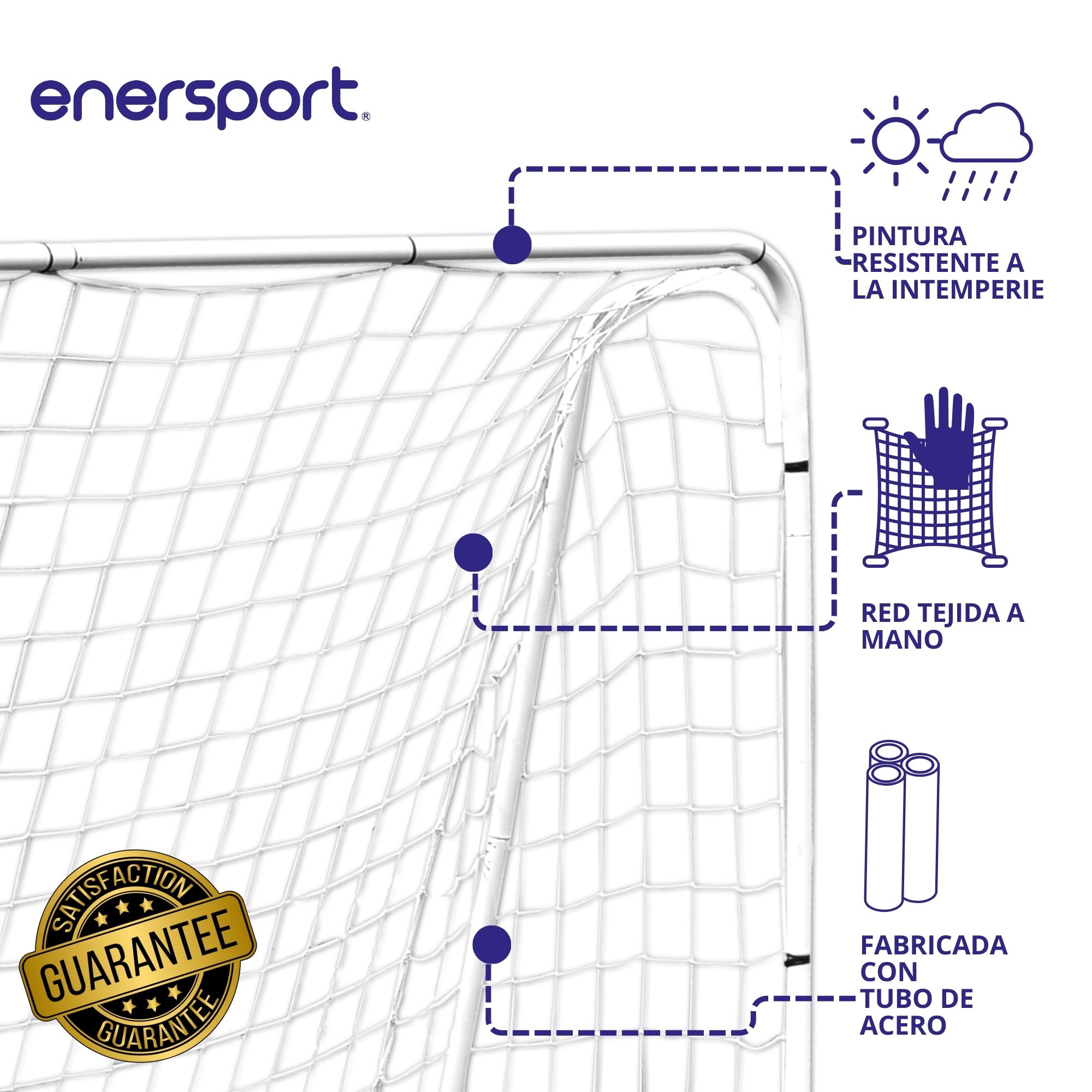 Foto 4 pulgar | Portería de Fútbol Grande 365x182 Cm Enersport