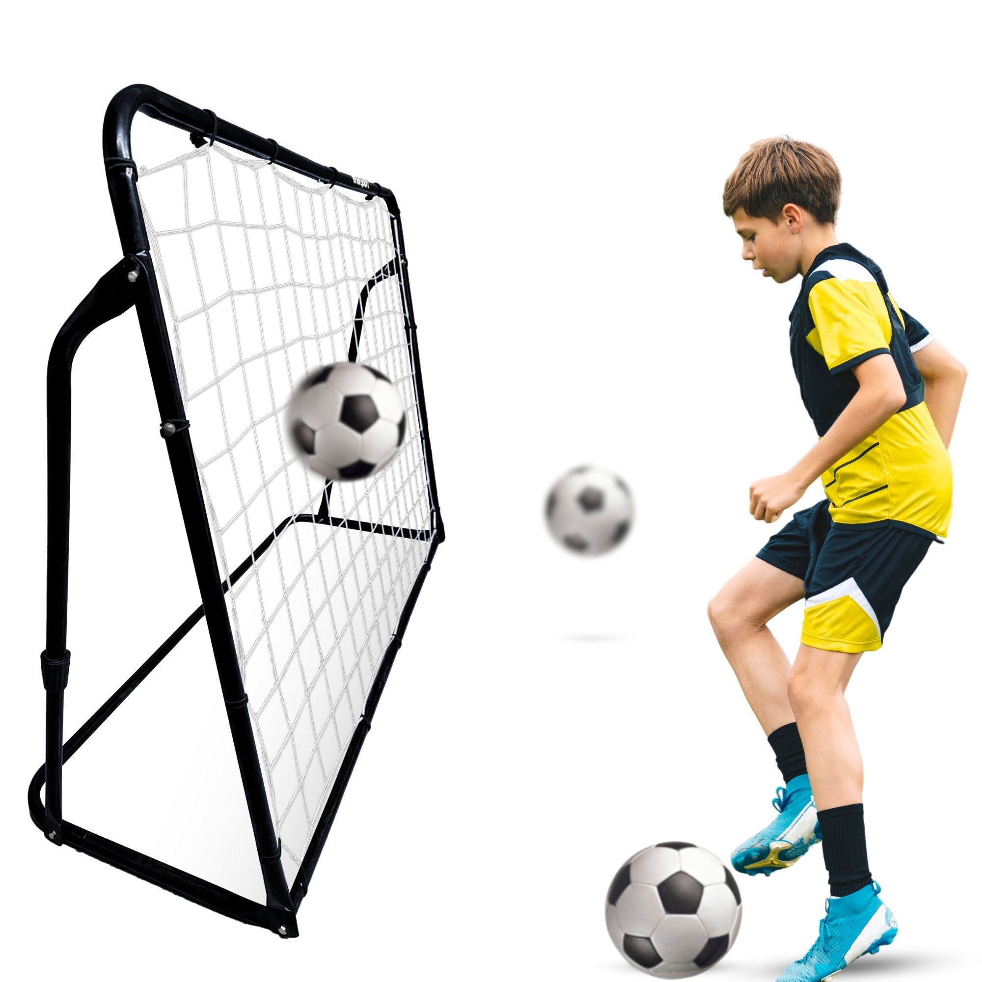 Foto 2 pulgar | Portería Rebote Futbol De Acero 170x125 Cm - Enersport