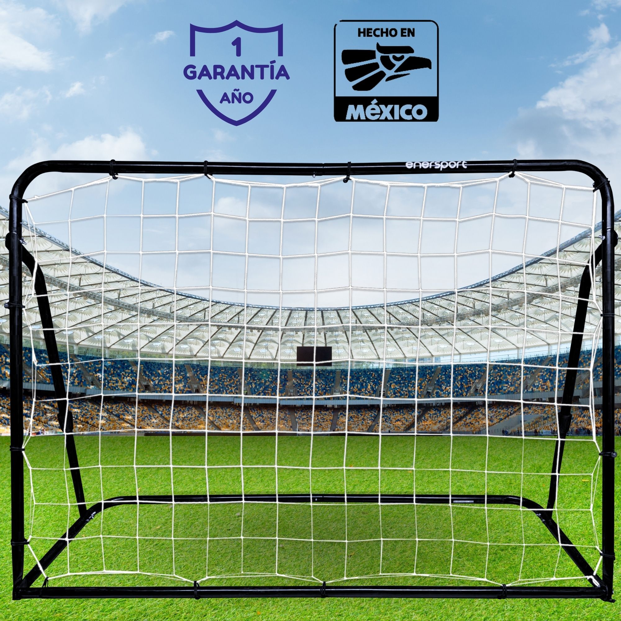 Foto 6 pulgar | Portería Rebote Futbol De Acero 170x125 Cm - Enersport