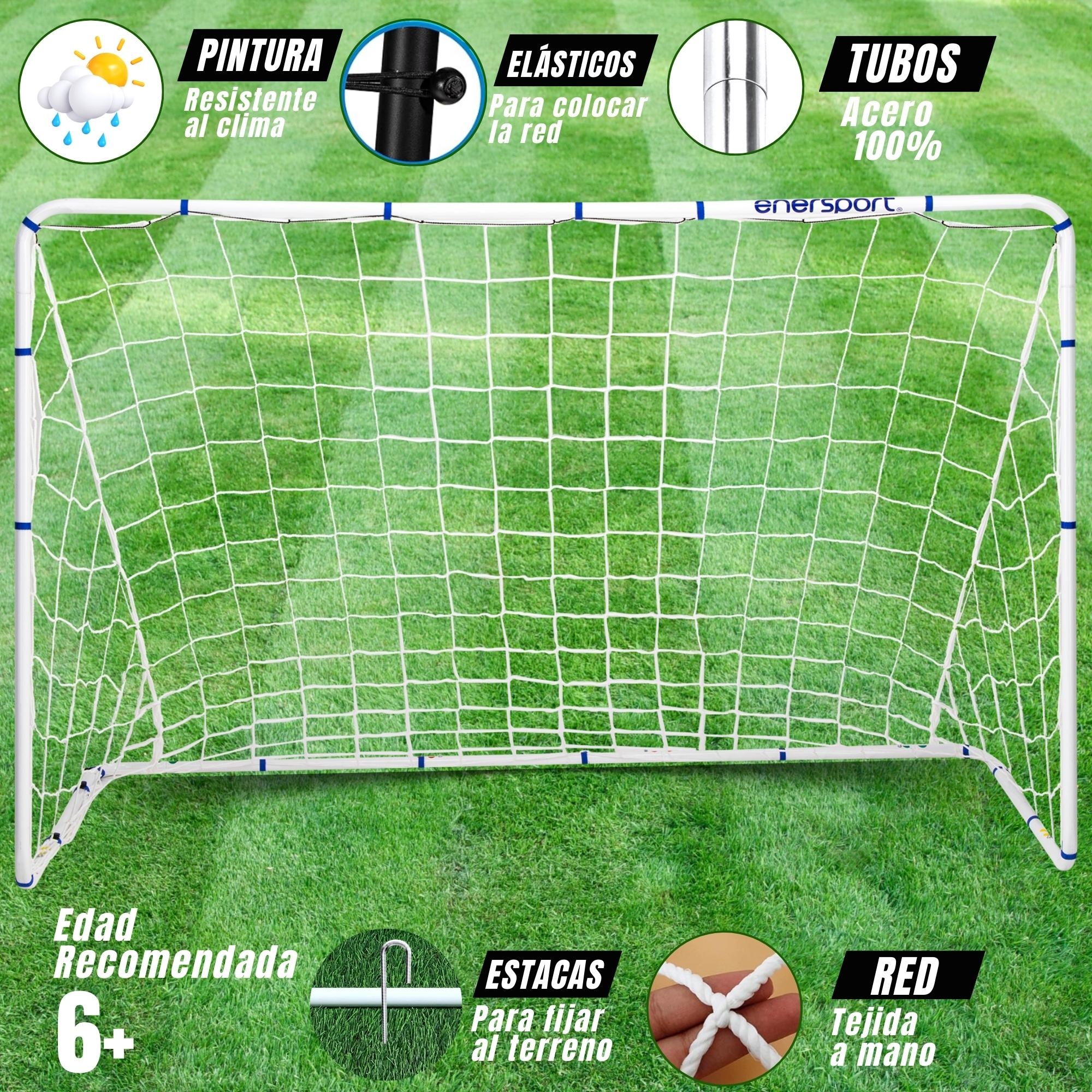 Foto 4 pulgar | Portería De Fútbol Entrenamiento 185x120 Cm -  Enersport