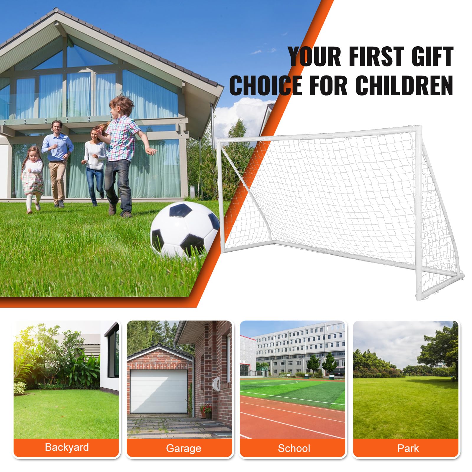 Foto 8 pulgar | Portería De Fútbol Portátil Vevor De 12 X 6 Pies Con Bolsa De Transporte Para Niños Y Adultos - Venta Internacional.