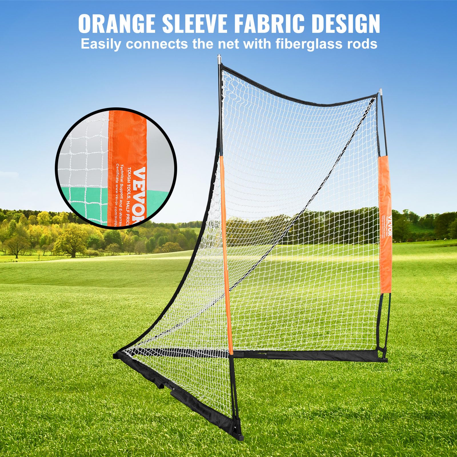 Foto 4 pulgar | Lacrosse Goal Vevor De 6 X 6 Pies Con Bolsa De Transporte Y Varilla De Fibra De Vidrio - Venta Internacional.