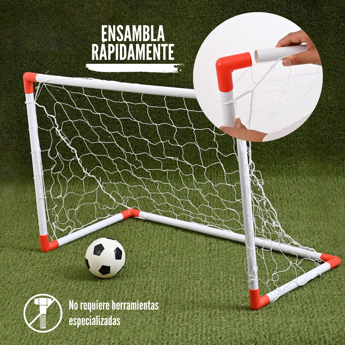 Foto 4 pulgar | Porteria Futbol Rapido Set 2 Mini Porterias Infantileo Safe Importsesi-20411 Multicolor