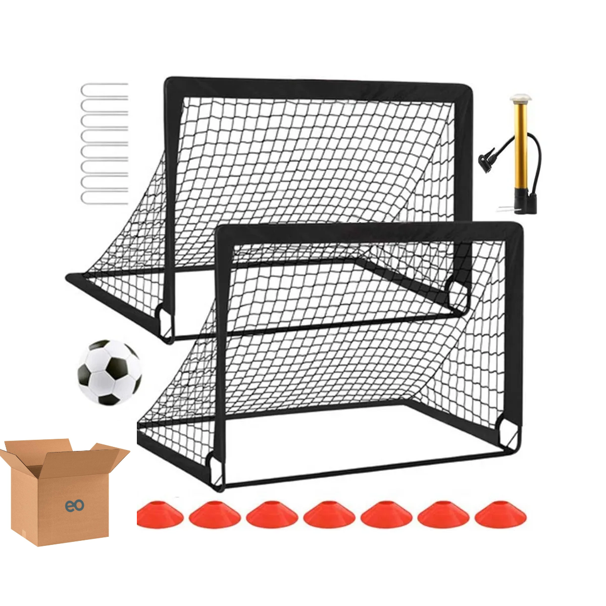 Foto 2 pulgar | Set De Portería De Fútbol Infantil Para Patio Traseroeo Safe Importsesi-20410 Multicolor
