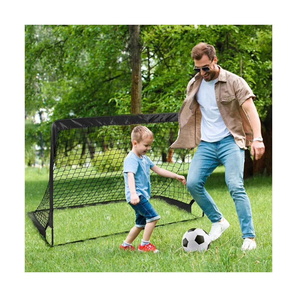Foto 5 pulgar | Set De Portería De Fútbol Infantil Para Patio Traseroeo Safe Importsesi-20410 Multicolor