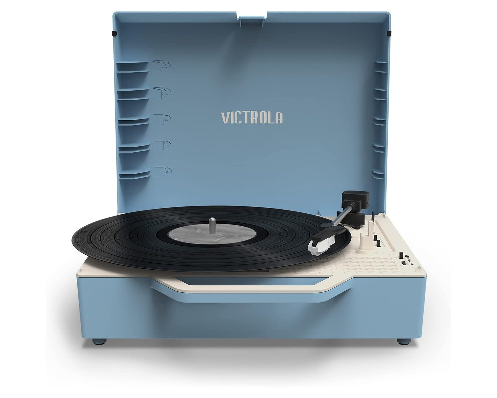 Tocadiscos Victrola Re-spin VSC-725SB-LBL color Azul Sostenible Bluetooth