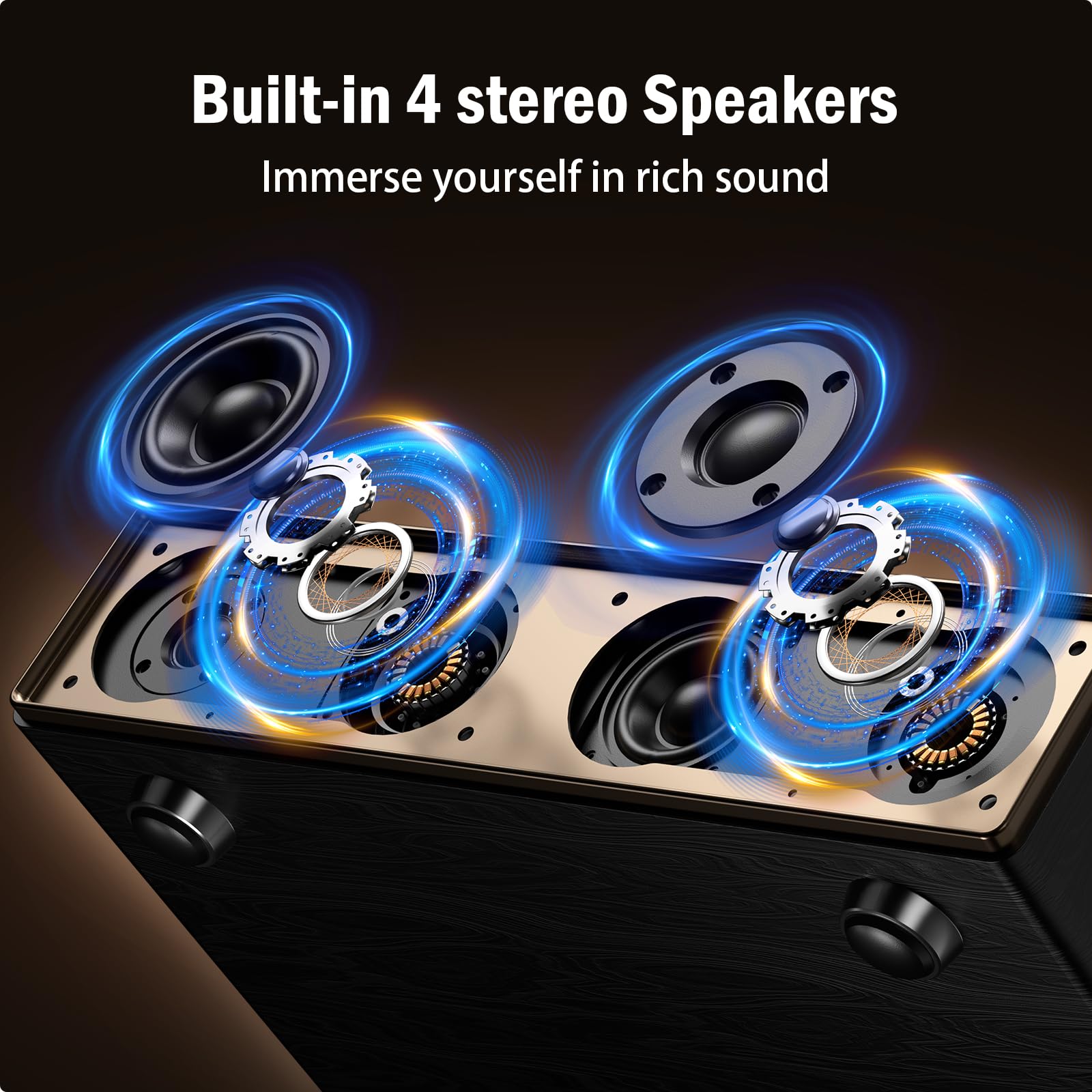 Foto 5 | Reproductor De Discos Multifunción 1byone De Alta Fidelidad Con Altavoces - Venta Internacional.