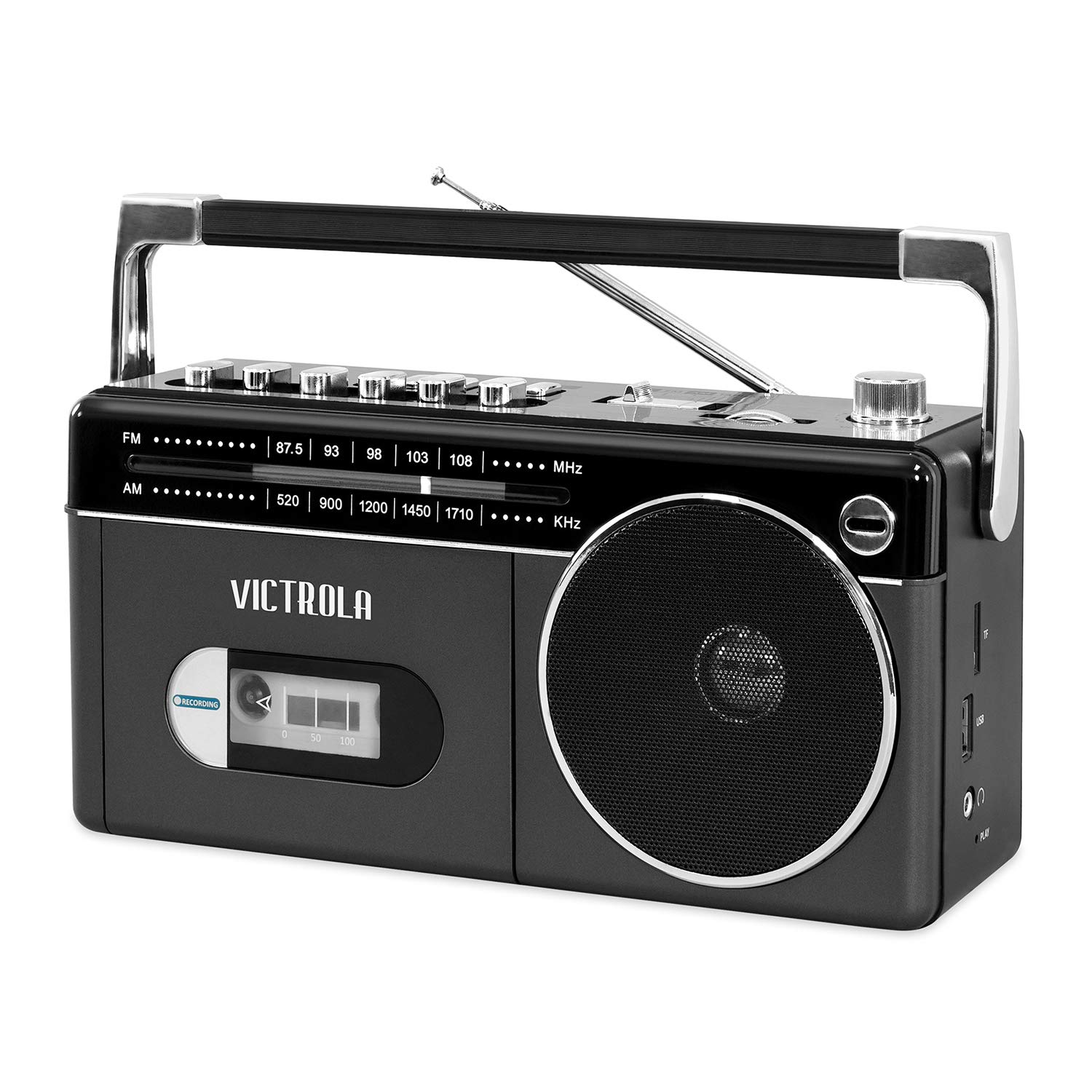 Foto 2 pulgar | Boombox Victrola Mini Con Reproductor De Casetes Bluetooth, Color Gris - Venta Internacional.