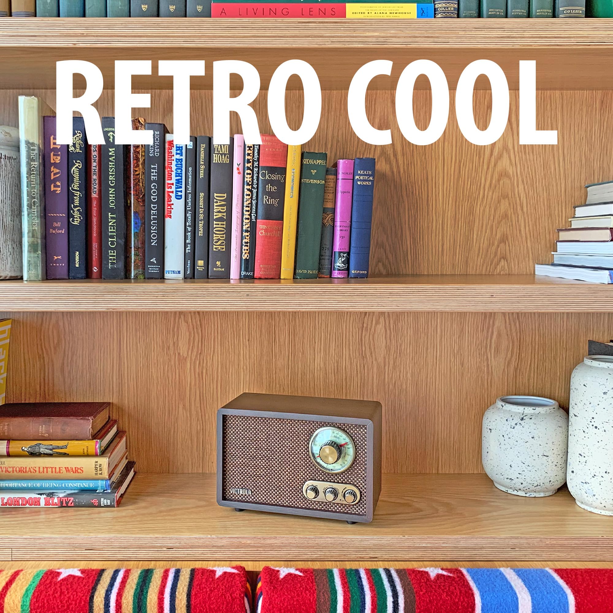 Foto 7 pulgar | Radio Bluetooth Victrola Retro Wood Con Altavoz De Nogal - Venta Internacional.