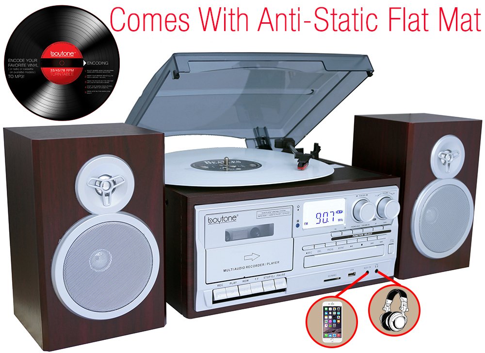 Foto 3 pulgar | Tocadiscos Bottone Bt-28sps Bluetooth Silver - Venta Internacional.