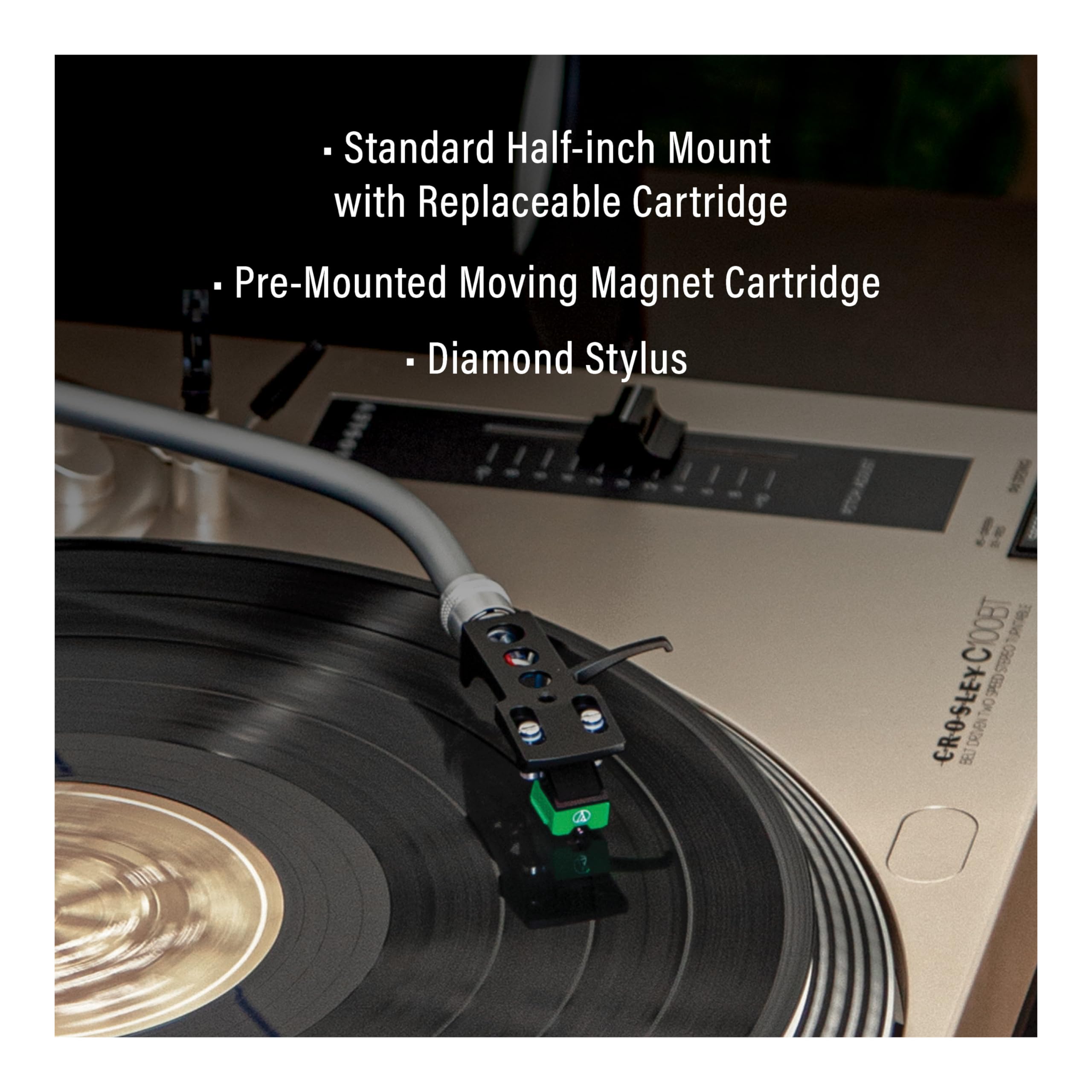 Foto 5 pulgar | Sistema Estéreo Con Tocadiscos Bluetooth Crosley Kt100bt-cp - Venta Internacional.