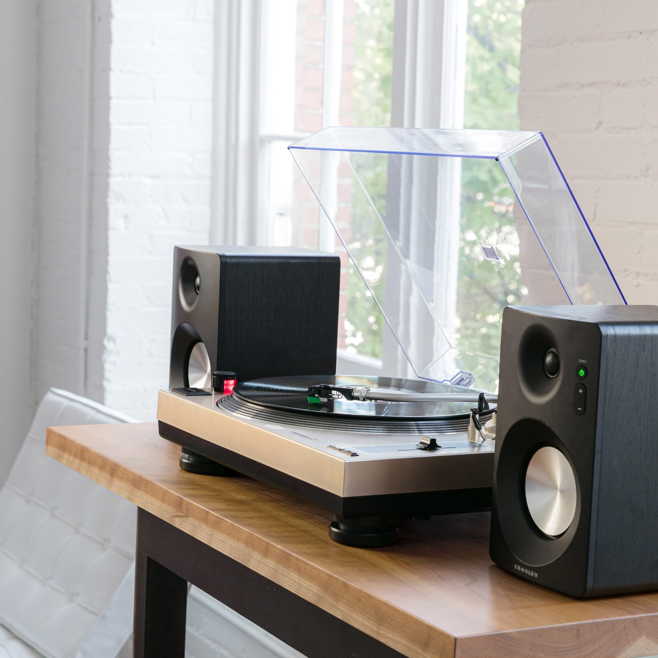 Foto 8 pulgar | Sistema Estéreo Con Tocadiscos Bluetooth Crosley Kt100bt-cp - Venta Internacional.