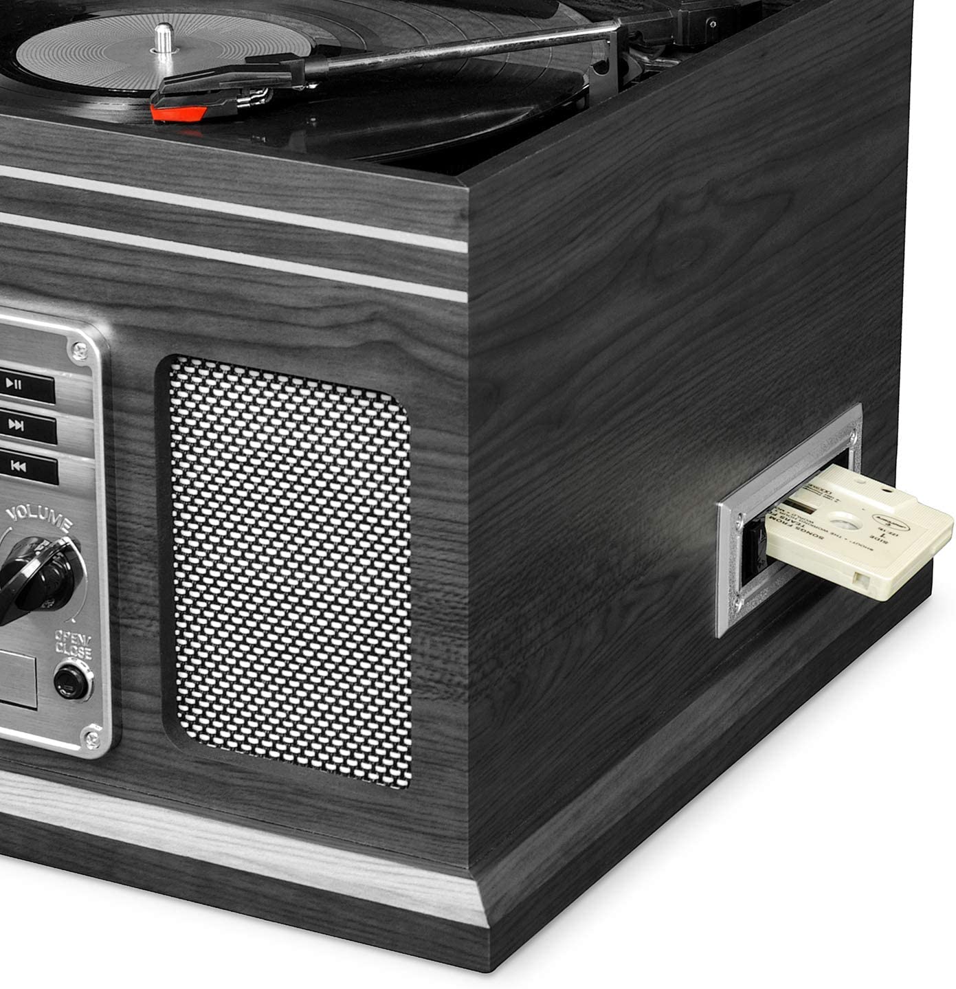 Foto 6 | Tocadiscos Bluetooth Victrola Nostalgic 6 En 1 Grey Wood - Venta Internacional.