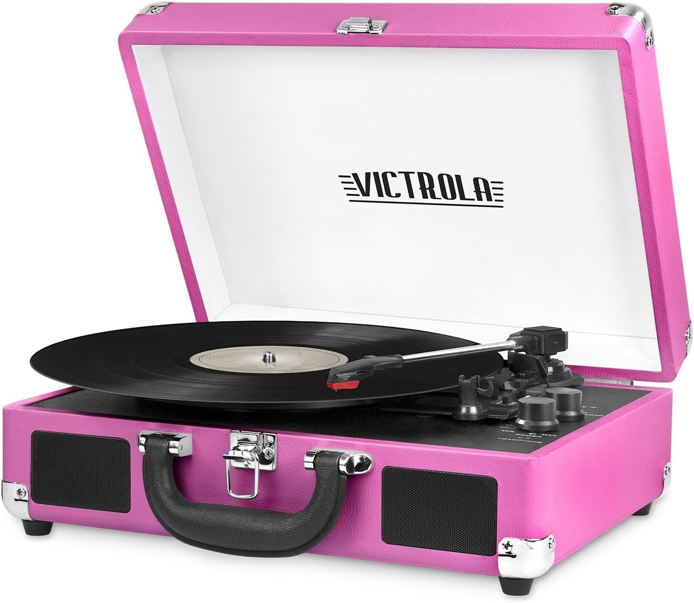 Foto 1 | Tocadiscos Victrola Vintage Con Bluetooth De 3 Velocidades, Color Rosa - Venta Internacional.