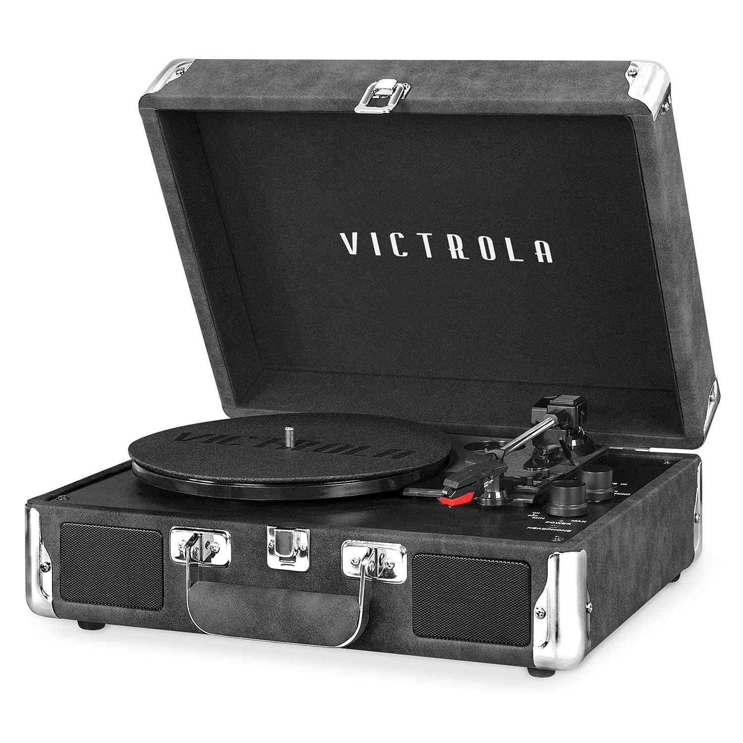 Foto 1 | Tocadiscos Victrola Vintage De 3 Velocidades Bluetooth Gris - Venta Internacional.