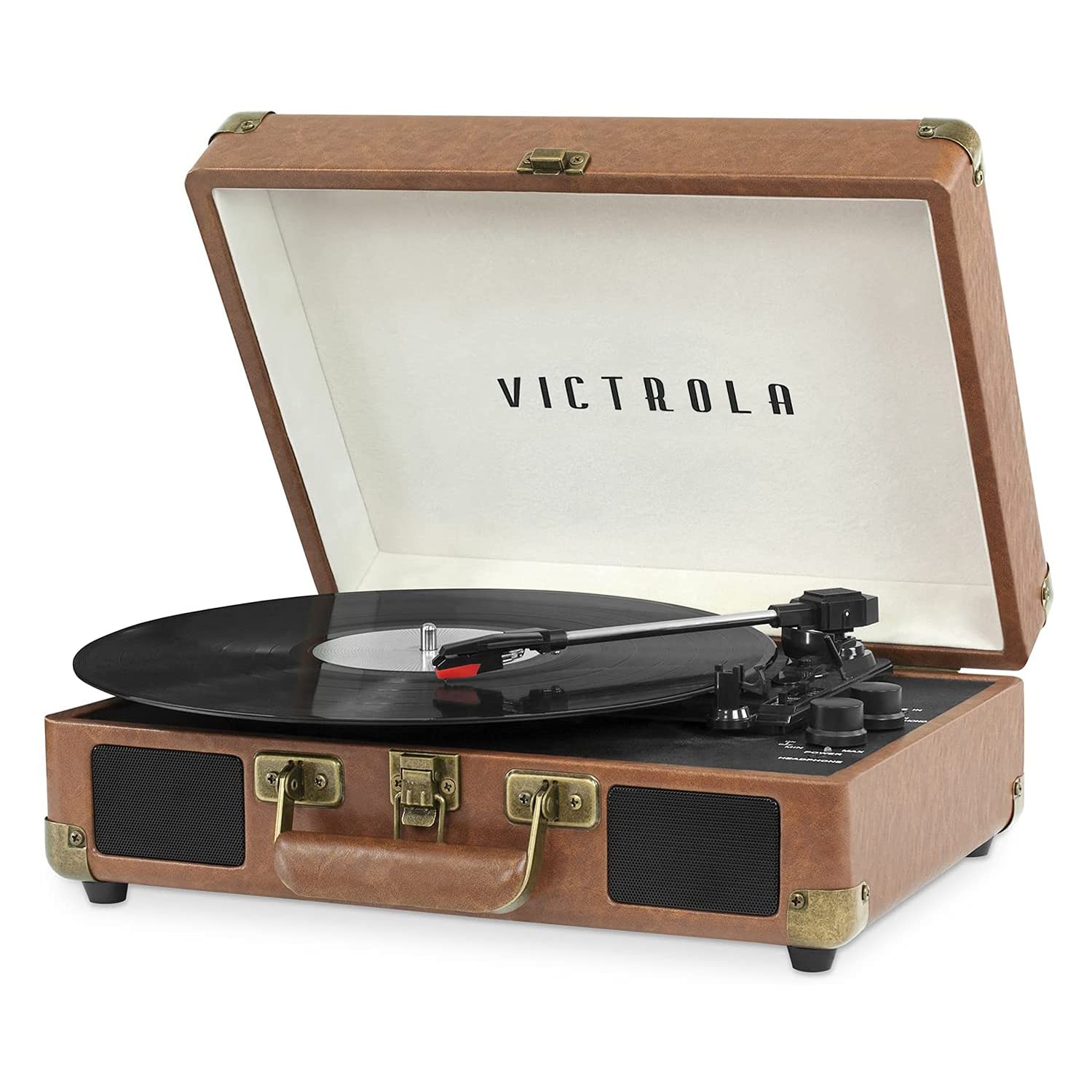Foto 2 pulgar | Tocadiscos Victrola Vintage De 3 Velocidades Con Bluetooth, Color Marrón - Venta Internacional.