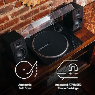 Foto 5 | Tocadiscos Audio-technica At-lp70x-bg Automático Negro/gris - Venta Internacional.