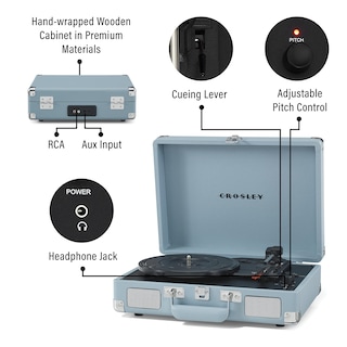 Foto 3 | Tocadiscos De Vinilo Crosley Cr8005f-tn Cruiser - Venta Internacional.