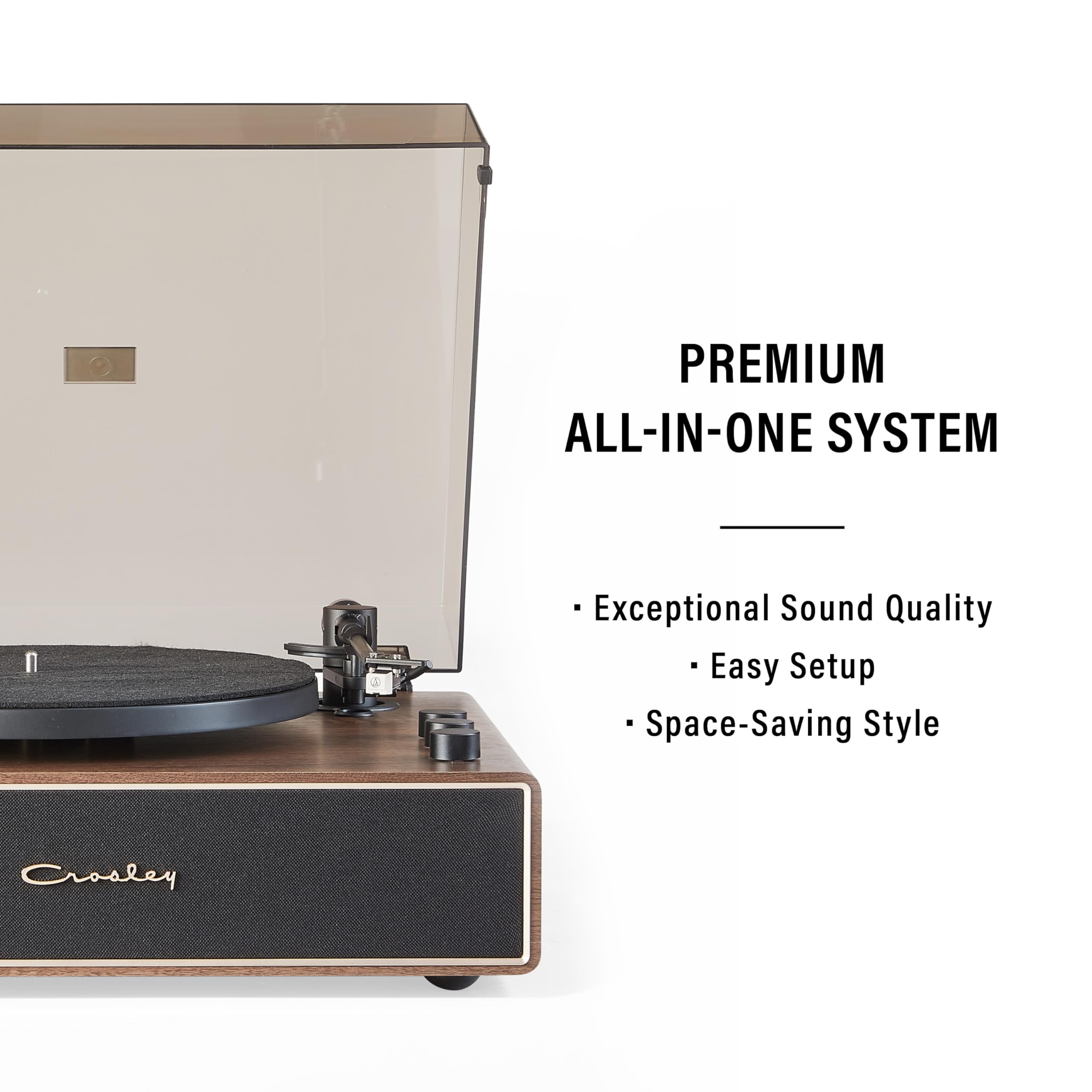 Foto 2 | Tocadiscos Crosley Cr6046a-wagl Stave Bluetooth Walnut - Venta Internacional.
