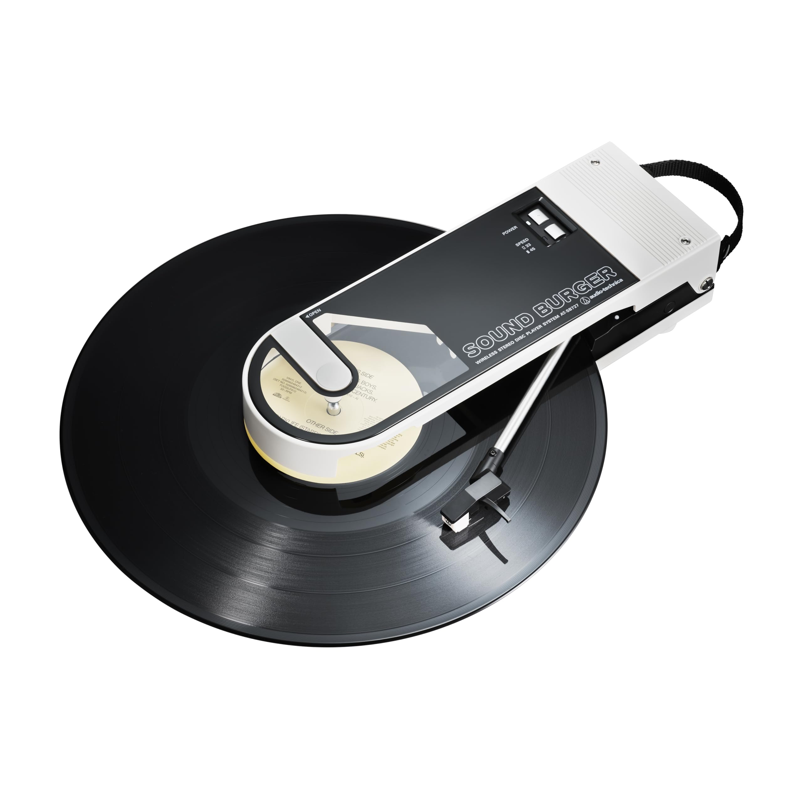 Foto 6 | Tocadiscos Portátil Audio-technica At-sb727 Sound Burger White - Venta Internacional.
