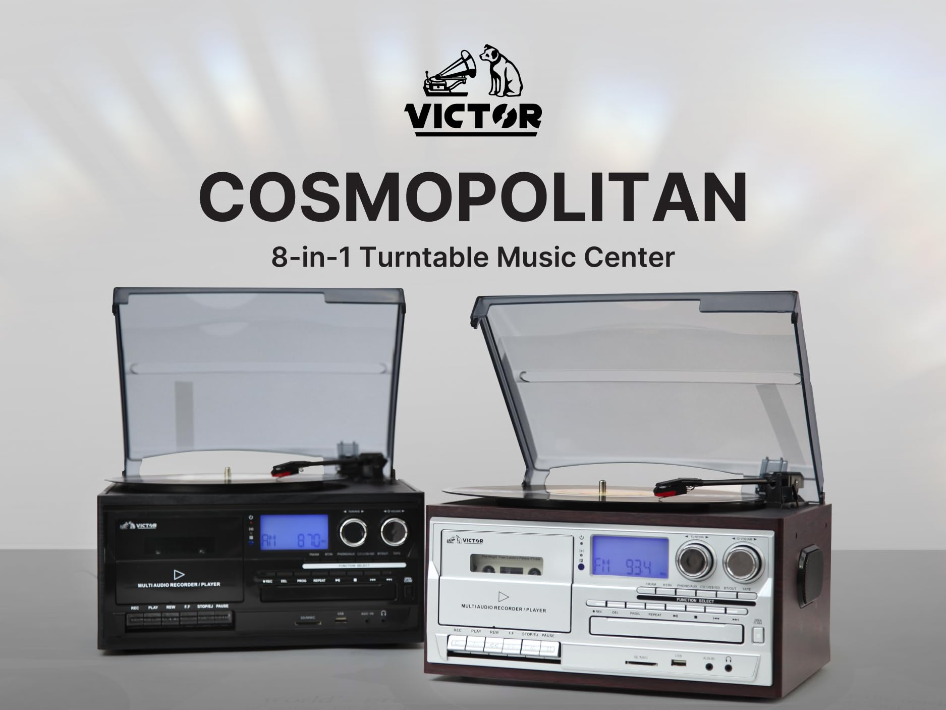 Foto 3 pulgar | Tocadiscos 8 En 1 Music Center Victor Vwrp-4200 Cosmopolitan - Venta Internacional.