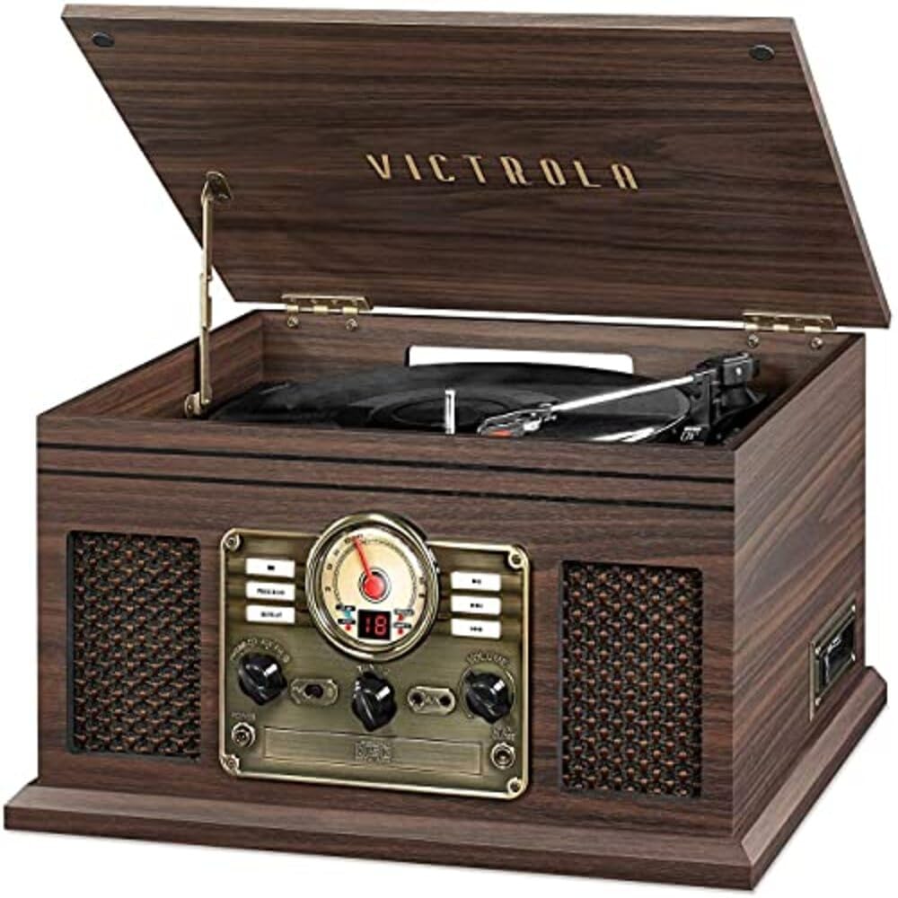 Foto 2 pulgar | Tocadiscos Bluetooth Victrola Nostalgic 6 En 1 Espresso - Venta Internacional.