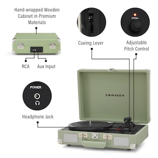 Foto 3 | Tocadiscos De Vinilo Crosley Cr8005f-mt Cruiser - Venta Internacional.