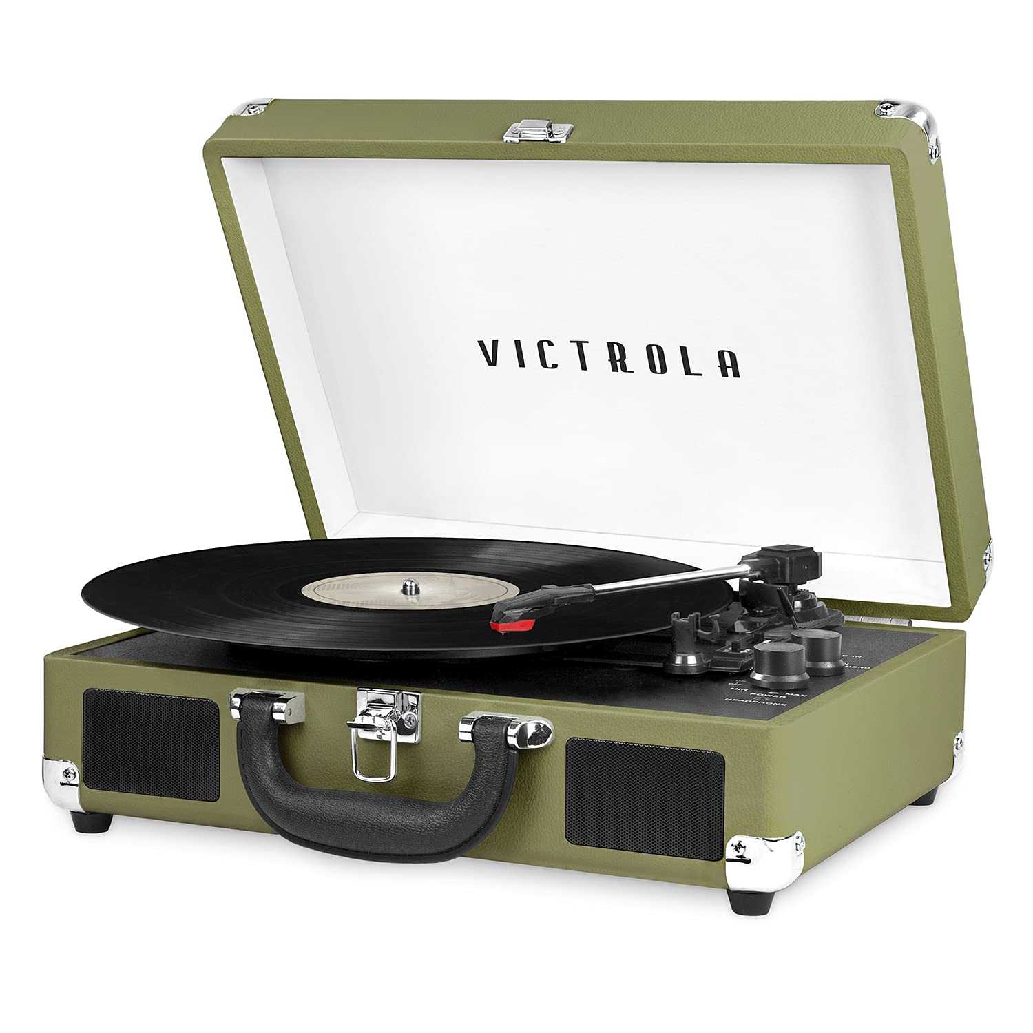 Foto 2 pulgar | Tocadiscos Victrola Vintage Con Bluetooth De 3 Velocidades, Color Verde - Venta Internacional.