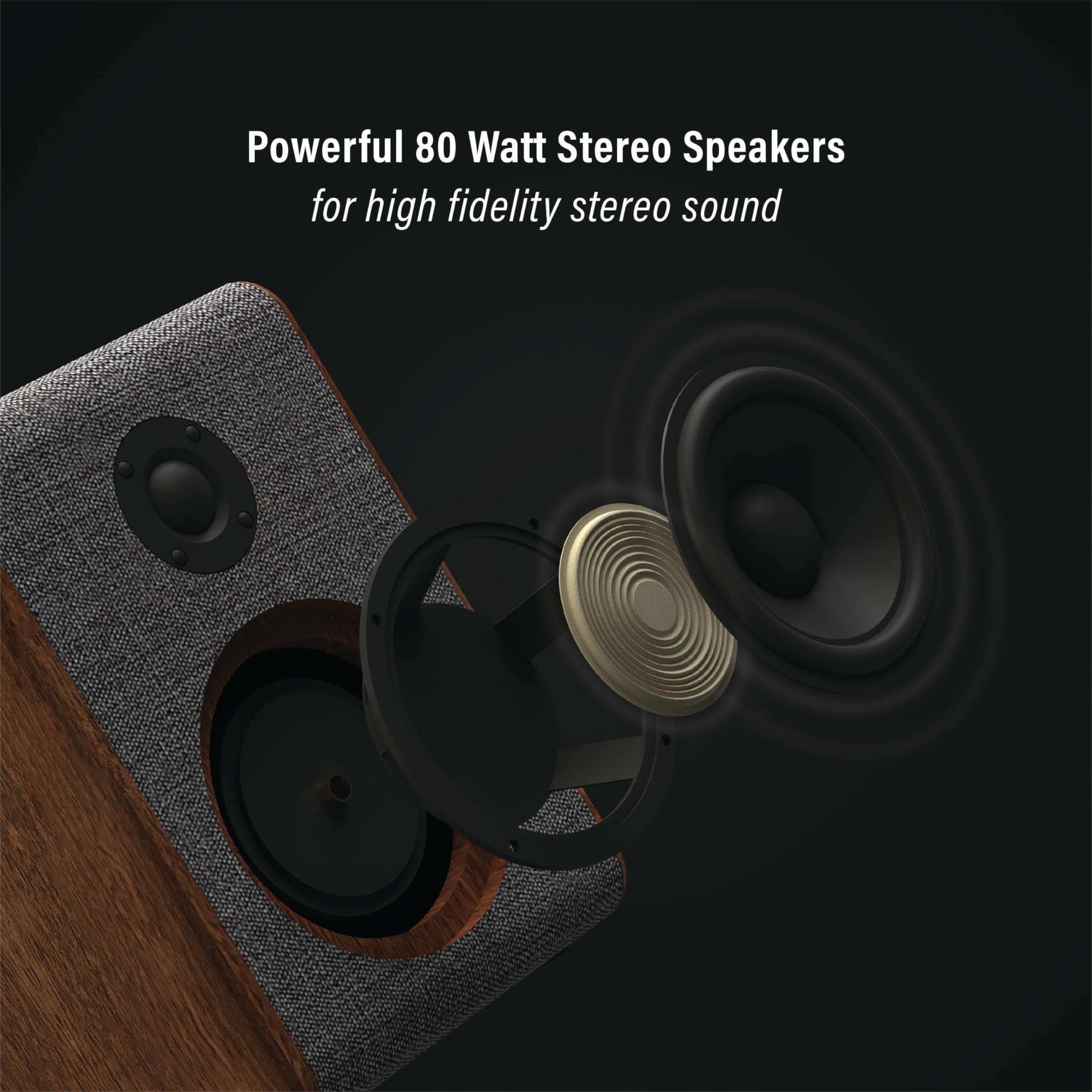 Foto 5 pulgar | Tocadiscos Crosley Cr7501a-cl Nocturne Bluetooth - Venta Internacional.